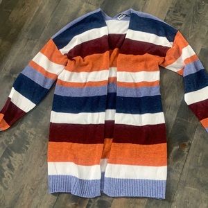 Color block cardigan sweater size medium
